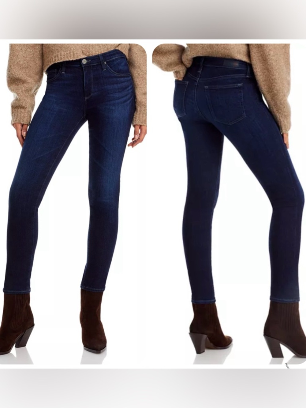 Ag Adriano Goldschmied Jeans Women’s Blue Prima Ankle Cigarette Leg LIKE NEW!